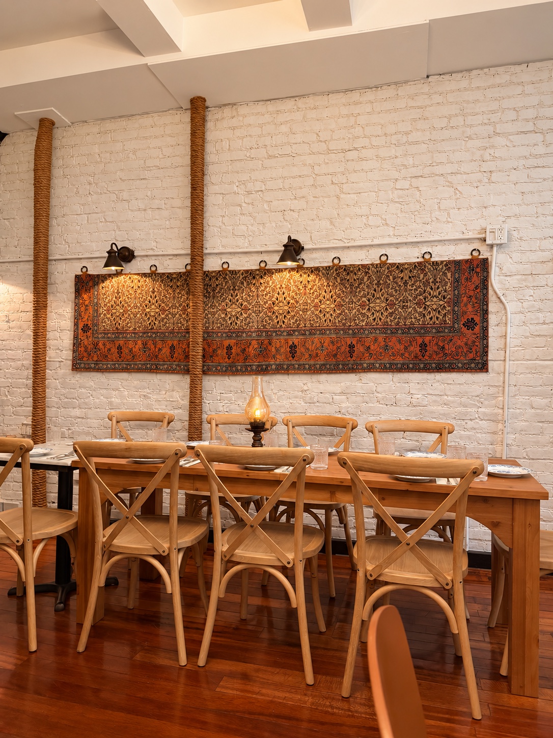 Shared dining table at BEBO restaurant